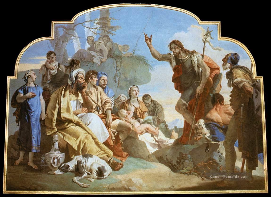 Johannes der Täufer predigt Giovanni Battista Tiepolo Ölgemälde